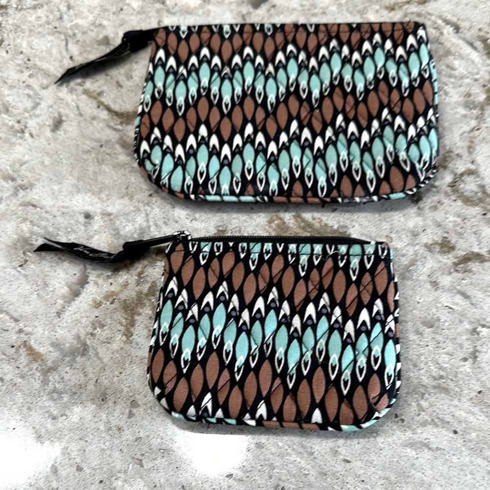 Priced to sell Vera Bradley Sierra Stream 2 piece pouch set